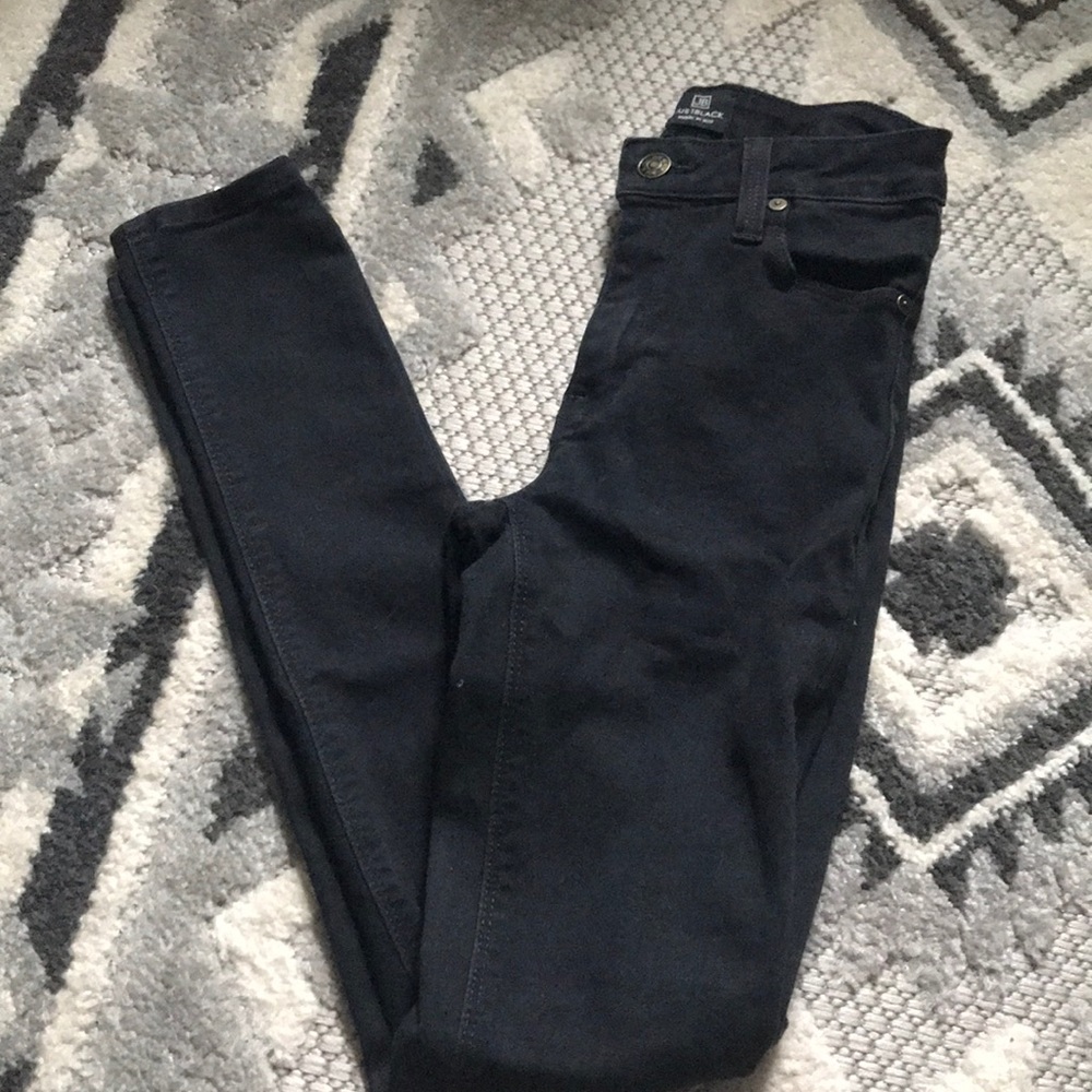 Just black knee ripped jeans